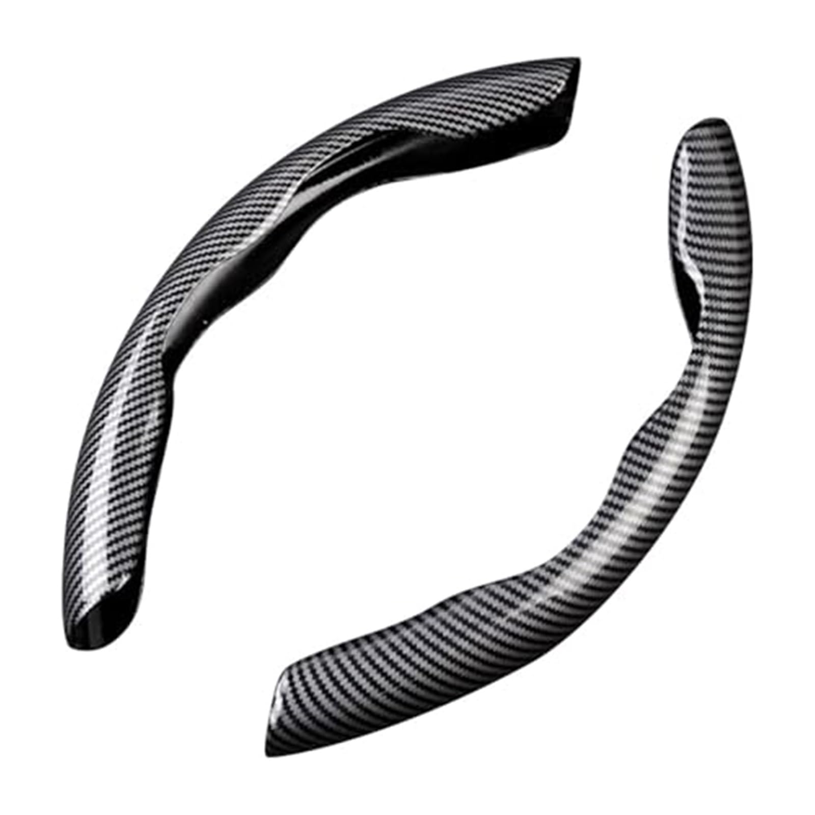Lenkradbezug Für Hyundai i10 für i20 für i30 für i40 ix20 ix25 für ix35 ix55 HB20 Rutschfester, segmentierter Lenkradschutz, 2 Stück(A Black) von NVCPHGEDEK