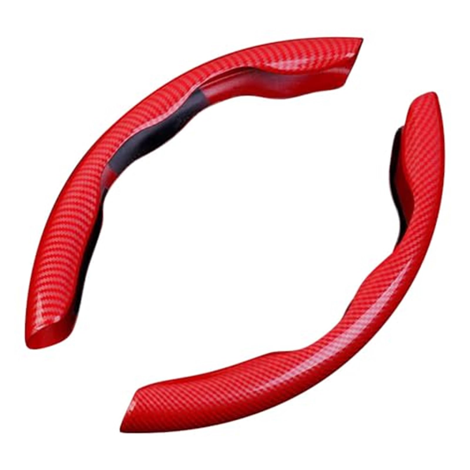 Lenkradbezug Für Hyundai i10 für i20 für i30 für i40 ix20 ix25 für ix35 ix55 HB20 Rutschfester, segmentierter Lenkradschutz, 2 Stück(B Red) von NVCPHGEDEK