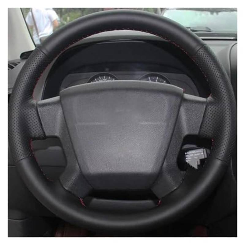 Lenkradbezug Für Jeep Für Kompass 2006-2010 Für Patriot 2007 2008 2009 2010 Auto Innen Zubehör Auto Lenkrad Geflecht Abdeckung(Red Thread) von NVCPHGEDEK