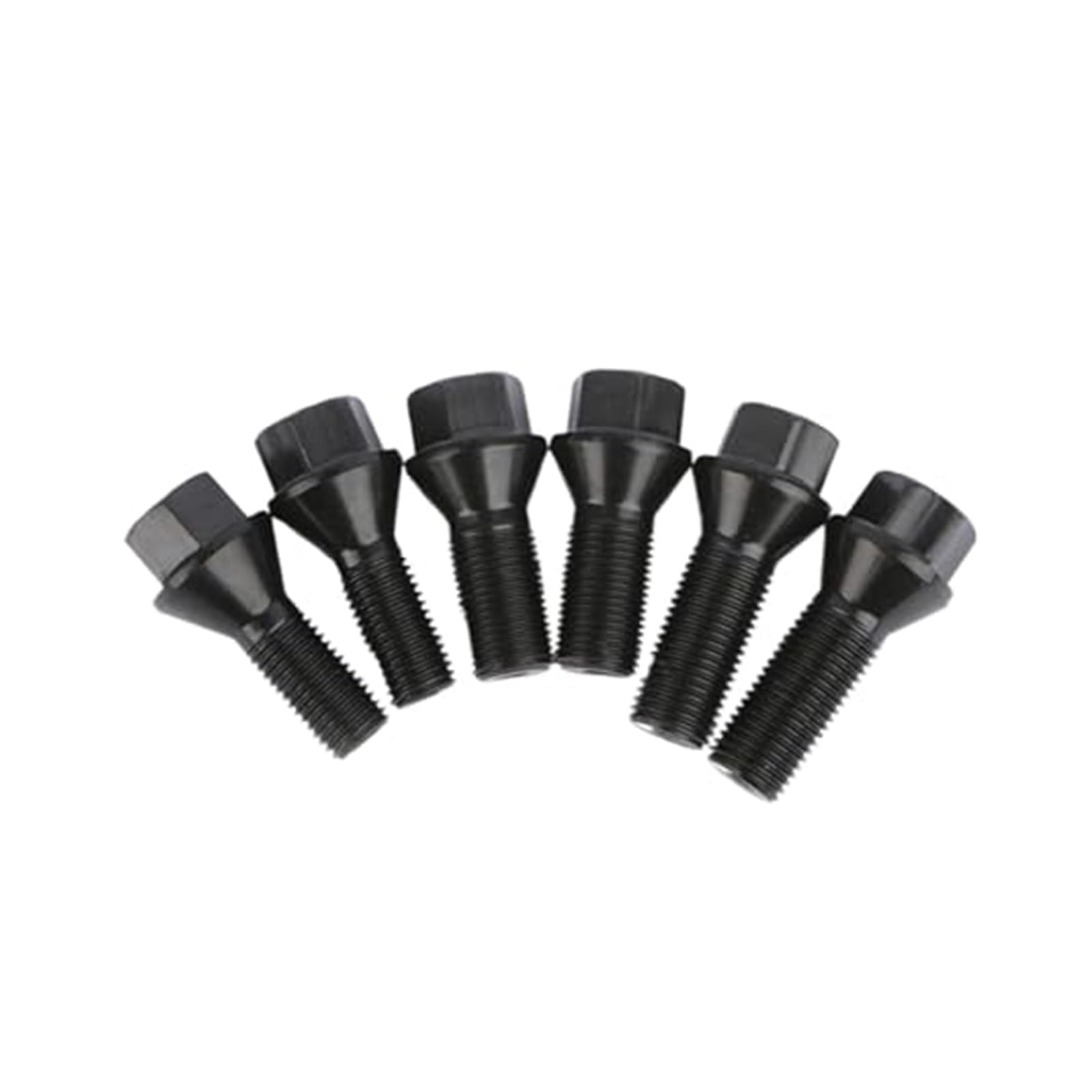 Spurverbreiterung Adapter Für E46 Für E90 Für E36 Für F20 Für E92 Für F30 Gewindelänge 28 35 40 45 50mm 10 Stück Autorad Stahlmutter Schrauben Schraube M12x1.5 M14x1.25(Black,28MM-M12X1.5) von NVCPHGEDEK