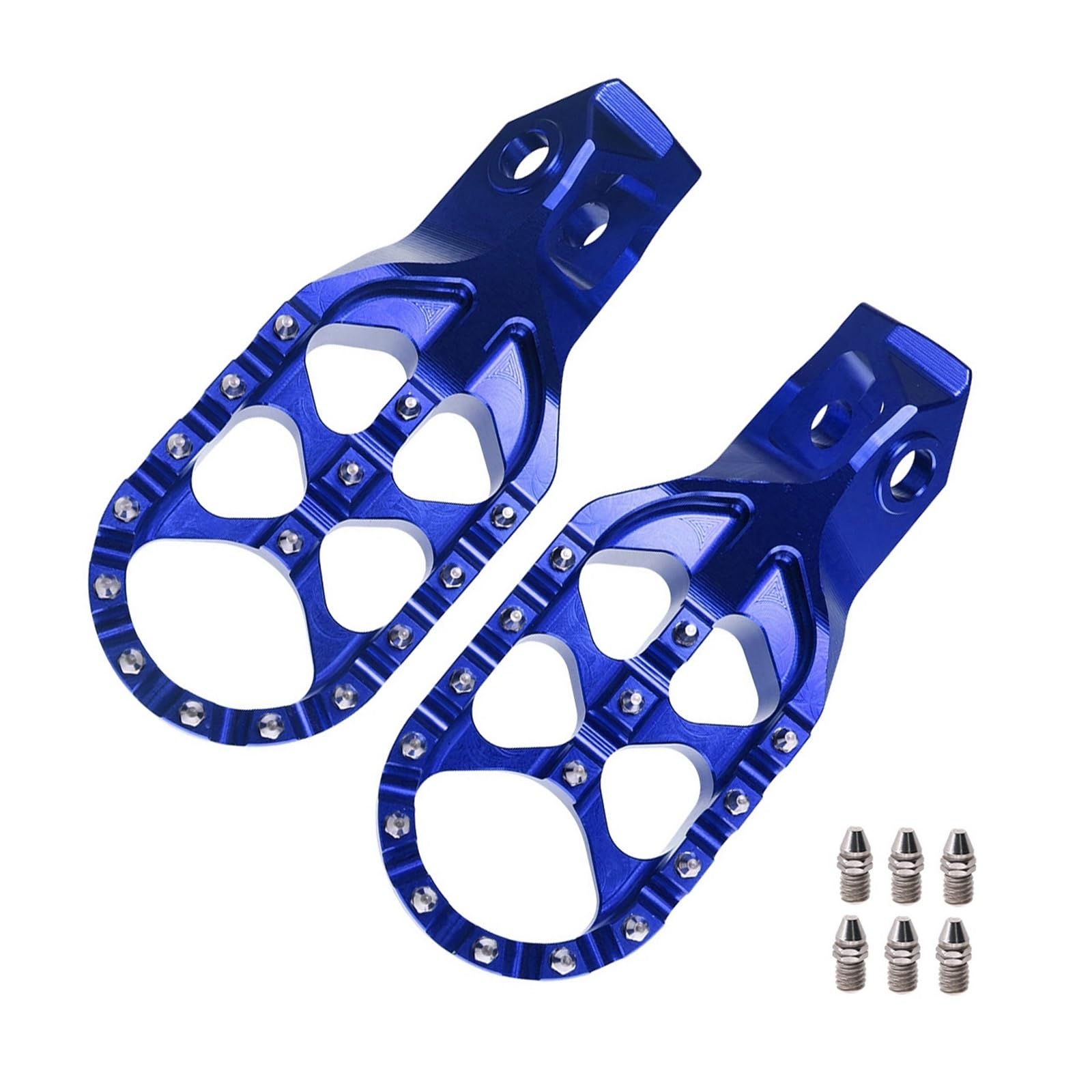 NVDERTA Fußrasten für Motorräder 2024 2025, kompatibel mit SX, SXF, XC, XCF, EXC, EXCF, EXCF, kompatibel mit TX, FX, TC, FC, TE, FE 125, 250, 300, 350, 450, 500, Blau von NVDERTA
