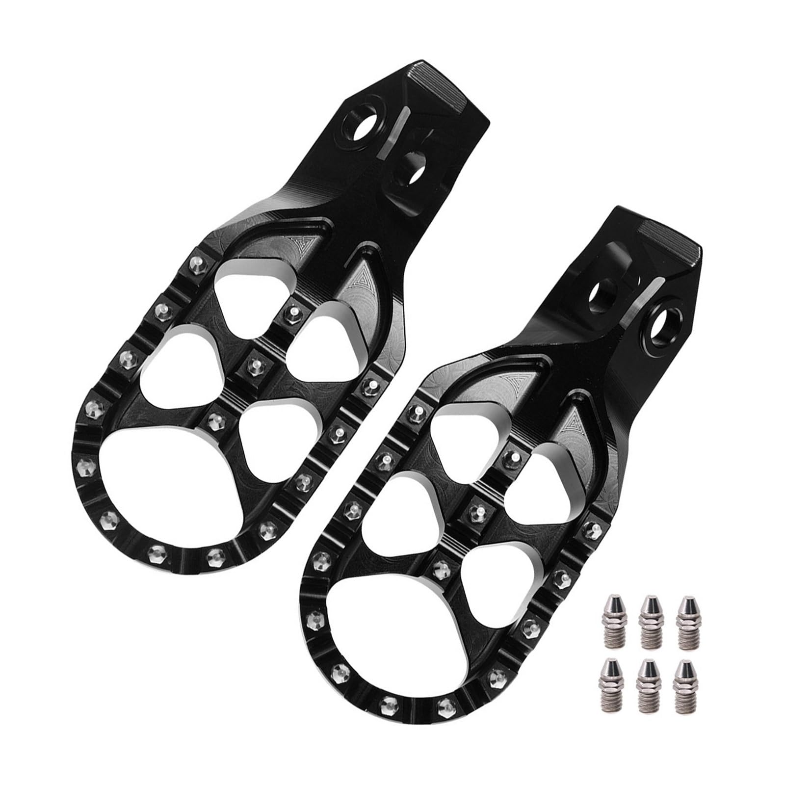 NVDERTA Kompatibel mit 2024 2025 Motorrad-Fußrasten Fußstütze kompatibel mit SX SXF XC XCF EXC EXCF Kompatibel mit TX FX TC FC TE FE 125 250 300 350 450 500 (Schwarz) von NVDERTA