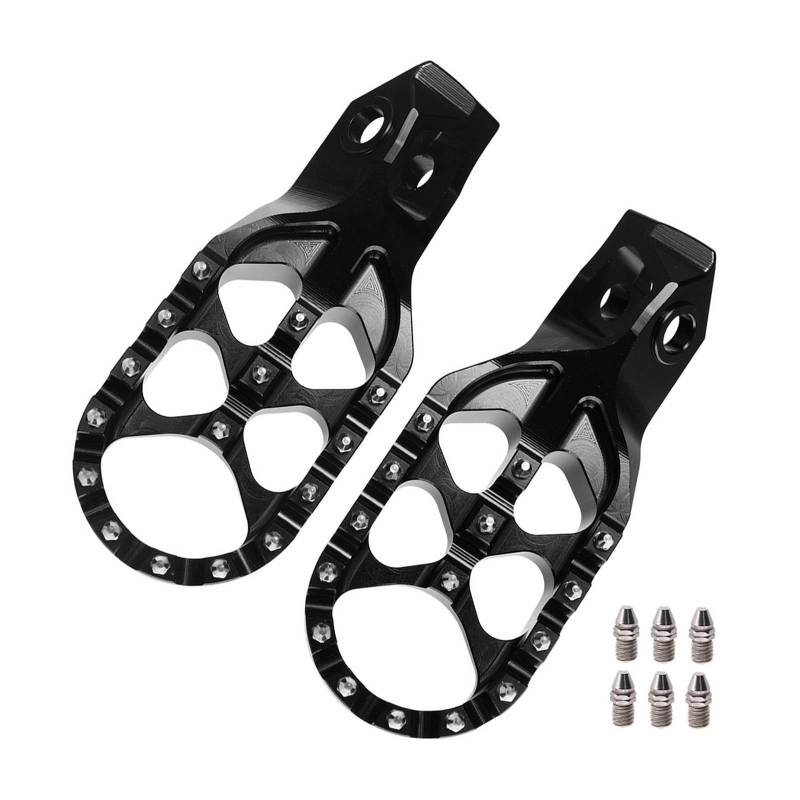 NVDERTA Kompatibel mit 2024 2025 Motorrad-Fußrasten Fußstütze kompatibel mit SX SXF XC XCF EXC EXCF Kompatibel mit TX FX TC FC TE FE 125 250 300 350 450 500 (Schwarz) von NVDERTA