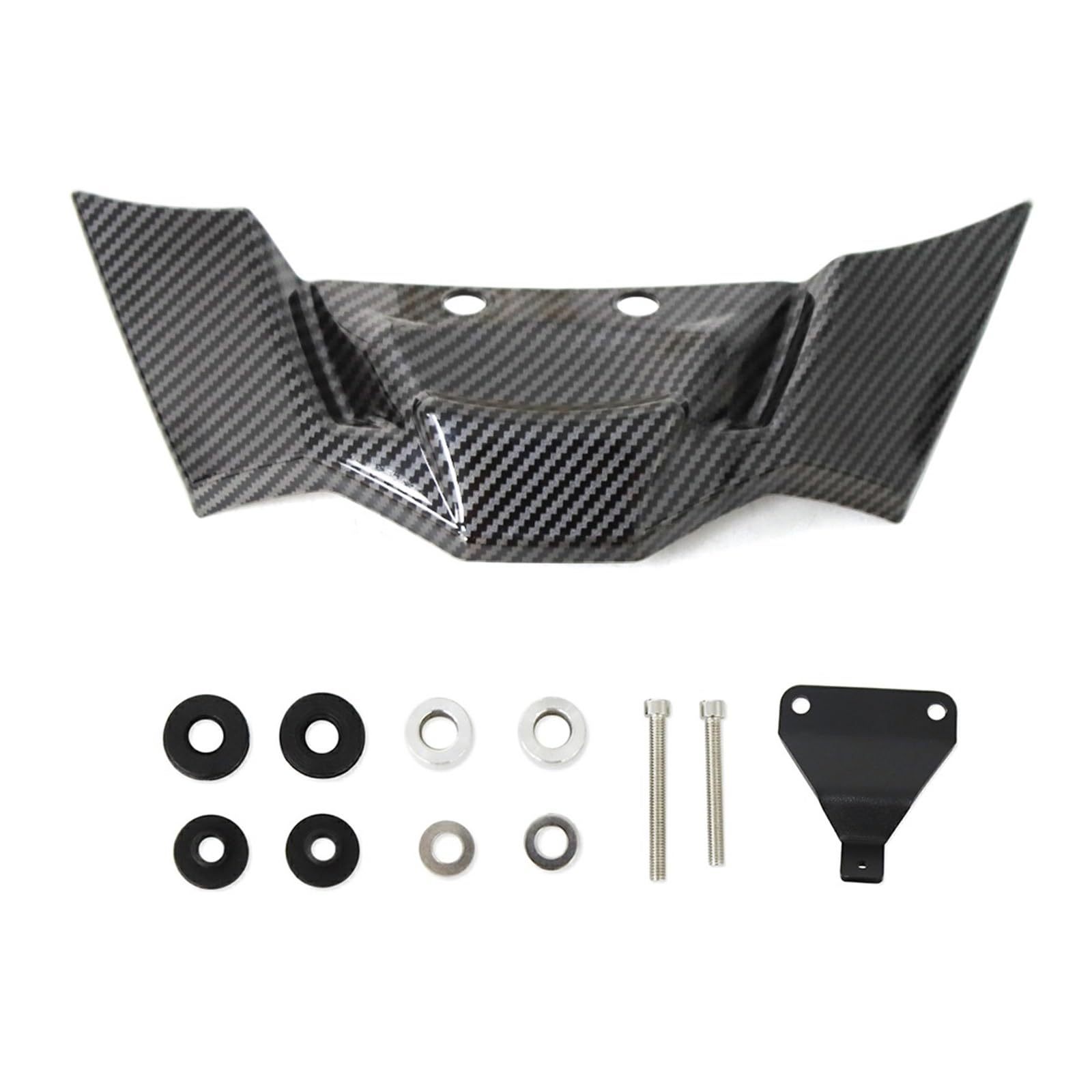 NVDERTA Kompatibel mit BMW S1000R 2021 2022 2023 2024 M1000R 2023–2024 Flügelverkleidung Motorrad Downforce vorne aerodynamischer Spoiler Winglet (Kohlefaser-Muster) von NVDERTA