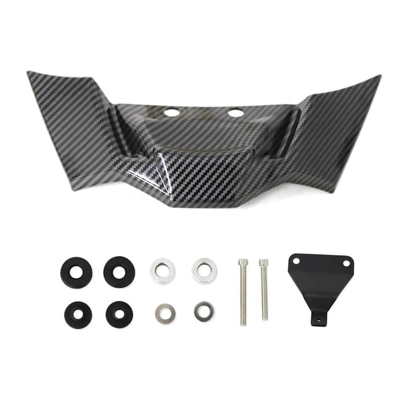 NVDERTA Kompatibel mit BMW S1000R 2021 2022 2023 2024 M1000R 2023–2024 Flügelverkleidung Motorrad Downforce vorne aerodynamischer Spoiler Winglet (Kohlefaser-Muster) von NVDERTA