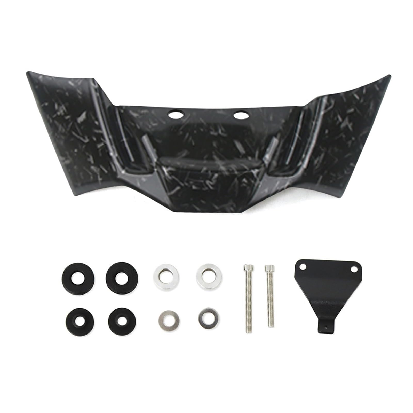 NVDERTA Kompatibel mit BMW S1000R 2021 2022 2023 2024 M1000R 2023-2024 Wing Fairing Motorrad Downforce Naked Front Aerodynamic Spoiler Winglet(Forging pattern) von NVDERTA