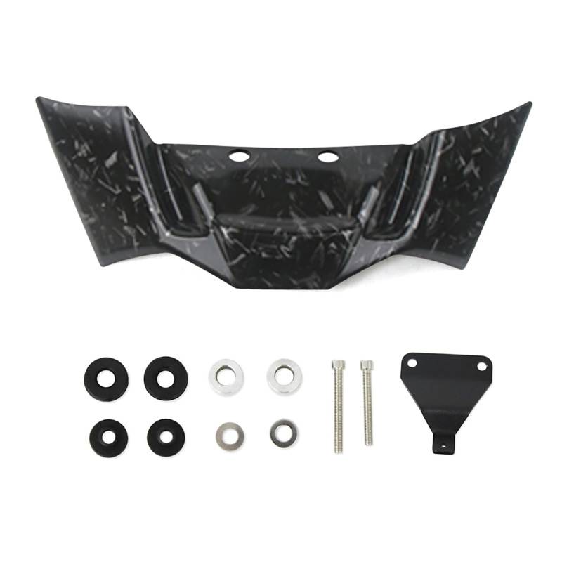 NVDERTA Kompatibel mit BMW S1000R 2021 2022 2023 2024 M1000R 2023-2024 Wing Fairing Motorrad Downforce Naked Front Aerodynamic Spoiler Winglet(Forging pattern) von NVDERTA