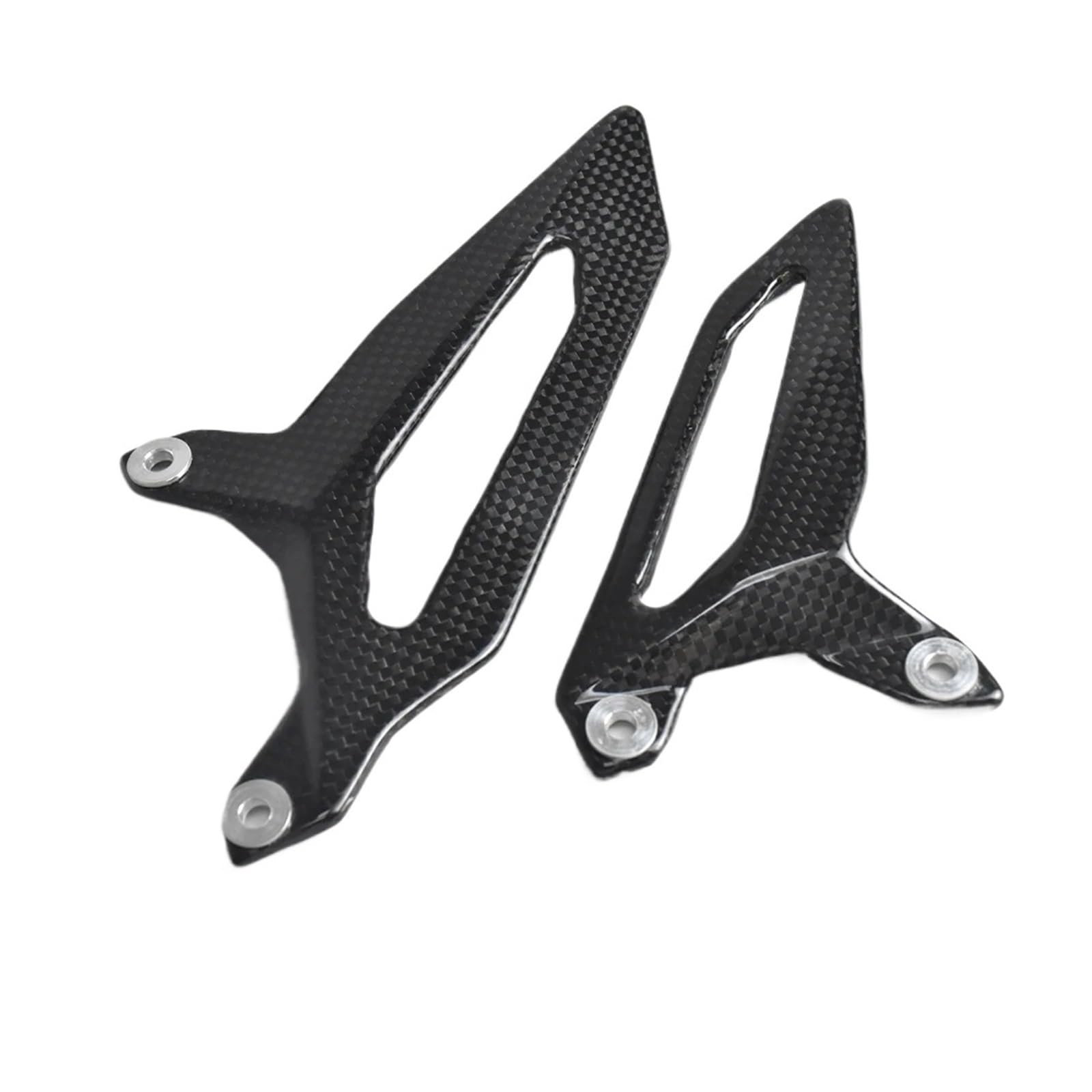 NVDERTA Kompatibel mit Ducati Panigale V2 899 1199 1299 959 Kohlefaser-Fersenschutz, Motorrad-modifizierte Teile, Fersenplatten, Fußschutz, einfarbig glänzend von NVDERTA