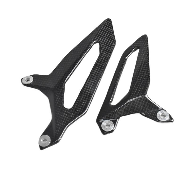 NVDERTA Kompatibel mit Ducati Panigale V2 899 1199 1299 959 Kohlefaser-Fersenschutz, Motorrad-modifizierte Teile, Fersenplatten, Fußschutz, einfarbig glänzend von NVDERTA