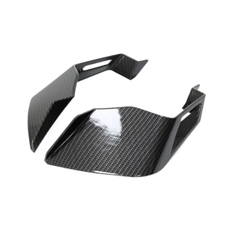 NVDERTA Kompatibel mit KAWASAKI ZX10R ZX-10R 2017 2018 2019 2020 2021 Motorrad Wannen Kit Feste Winglet Aerodynamische Flügel Spoiler(Carbon Faser) von NVDERTA