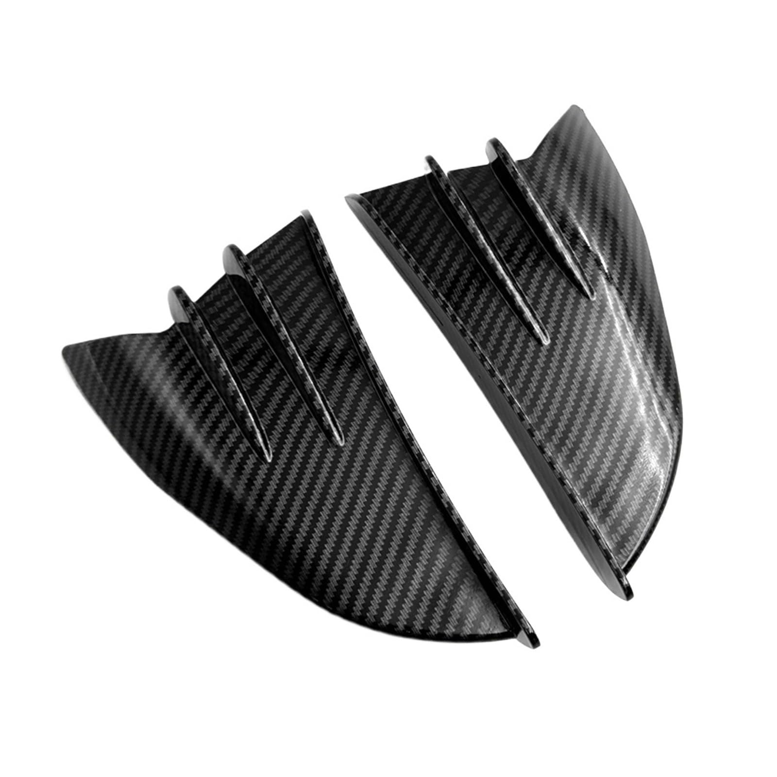 NVDERTA Kompatibel mit Kawasaki Z400 Z650 Z800 Z750 Z900 Z1000 Z1000SX Z300 Z900RS Kit Aerodynamischer Spoiler Universal für Motorräder (Glossy Carbon Look) von NVDERTA