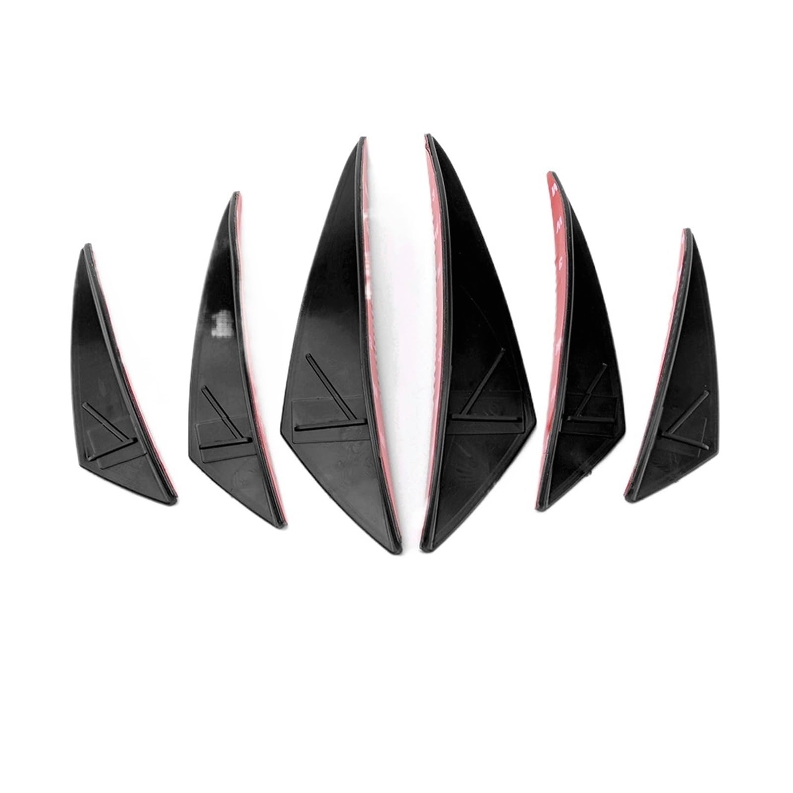 NVDERTA Kompatibel mit Motorrad-Frontspoiler, Verkleidung, Seitenflügel, Windschutzscheibe, Luftabweiser, aerodynamisches Spoiler-Set, kompatibel mit BMW, Yamaha, Suzuki (schwarz) von NVDERTA