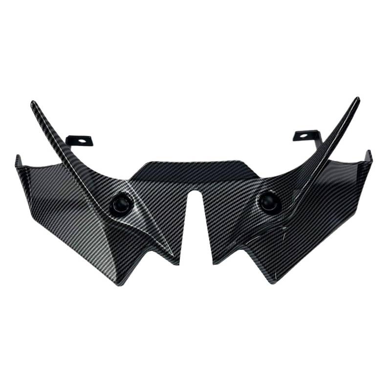 NVDERTA Kompatibel mit Motorrad-Sport-Downforce-Spoilern, aerodynamische Flügelabweisern, kompatibel mit Kawasaki Z650 2020 2021 2022 2023 2024 (Carbon) von NVDERTA