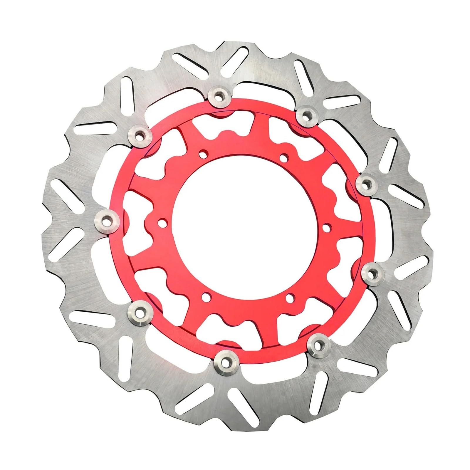 NVDERTA Kompatibel mit Motorrädern, 270 mm, 320 mm, schwimmender Scheibenrotor, kompatibel mit Yamaha YZ250, YZ125, YZ250F, YZ250FX, YZ250X, YZ400F, YZ450F, 426F, Universal (320 mm Scheibe rot) von NVDERTA