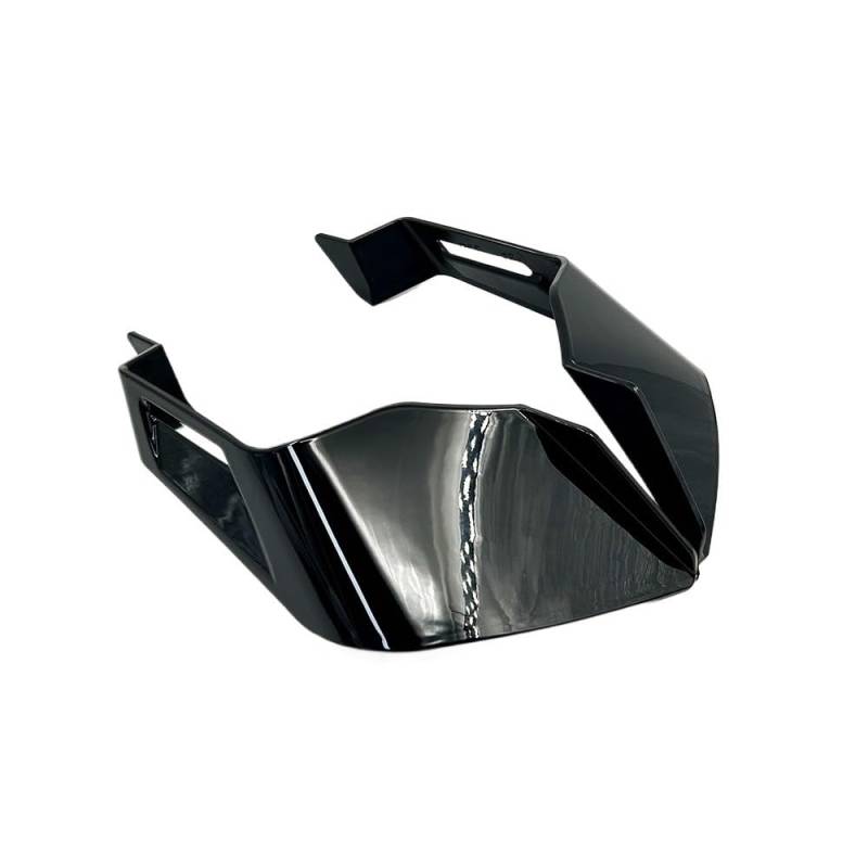 NVDERTA Kompatibel mit Universal-Spoiler, Downforce Racing, aerodynamische Flügel, kompatibel mit Aprilia Tuono V4 1100 2023, Seitenwindabweiser, aerodynamischer Flügel (Bright Black) von NVDERTA