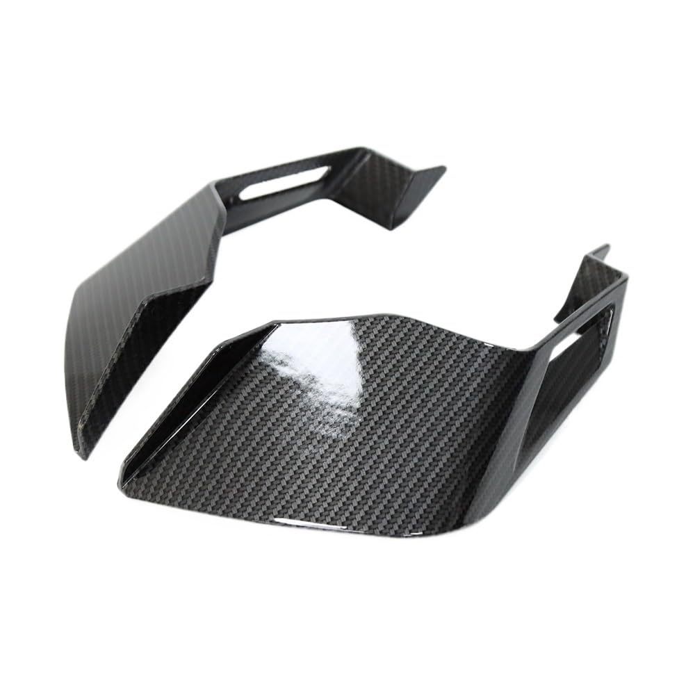 NVDERTA Kompatibel mit Universal-Spoiler, Downforce Racing, aerodynamische Flügel, kompatibel mit Aprilia Tuono V4 1100 2023, Seitenwindabweiser, aerodynamischer Flügel (Carbon Fiber) von NVDERTA