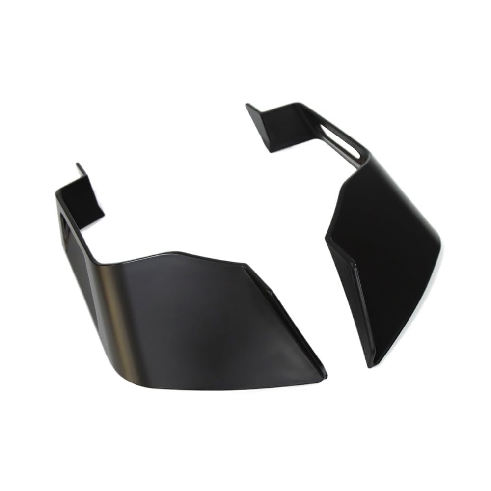 NVDERTA Kompatibel mit Universal-Spoiler, Downforce Racing, aerodynamische Flügel, kompatibel mit Aprilia Tuono V4 1100 2023, Seitenwindabweiser, aerodynamischer Flügel (Schwarz) von NVDERTA