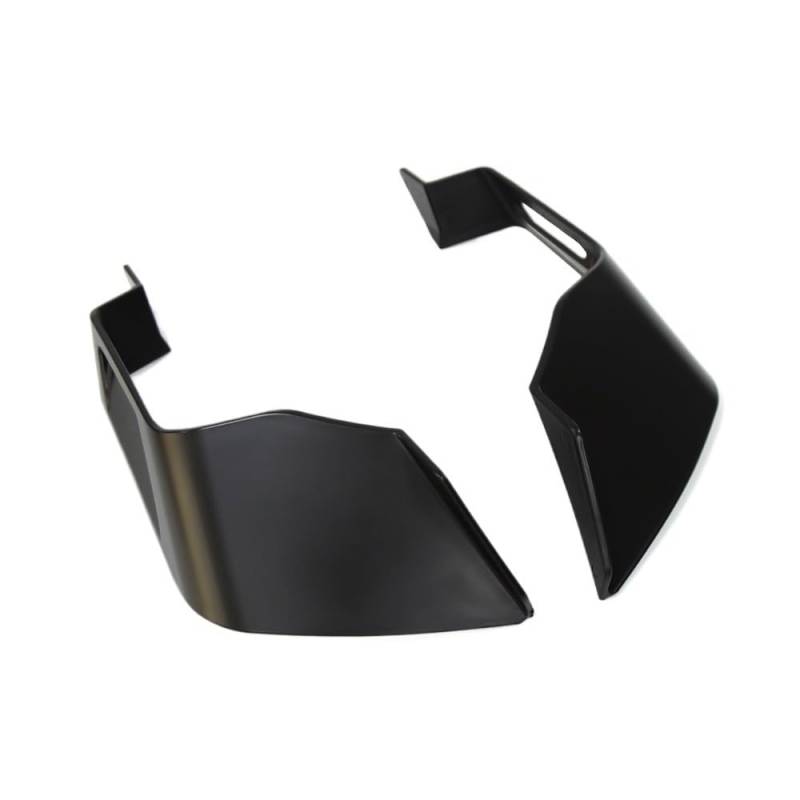 NVDERTA Kompatibel mit Universal-Spoiler, Downforce Racing, aerodynamische Flügel, kompatibel mit Aprilia Tuono V4 1100 2023, Seitenwindabweiser, aerodynamischer Flügel (Schwarz) von NVDERTA
