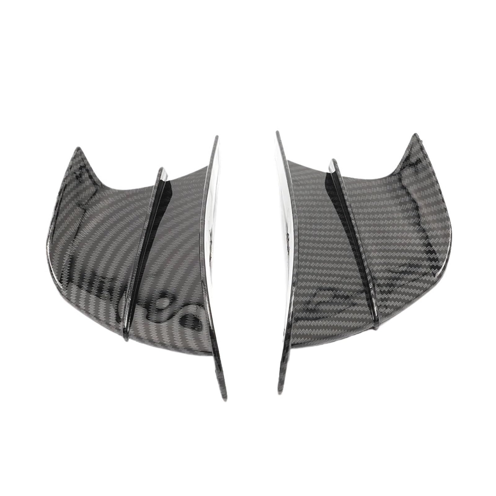 NVDERTA Kompatibel mit Yamaha YZF R1 R1M R3 R6 R7 R25 R125 Motorradzubehör Frontverkleidung Seitenspoiler Spoiler 1 Paar (Kohlefaser) von NVDERTA