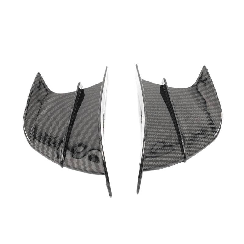 NVDERTA Kompatibel mit Yamaha YZF R1 R1M R3 R6 R7 R25 R125 Motorradzubehör Frontverkleidung Seitenspoiler Spoiler 1 Paar (Kohlefaser) von NVDERTA
