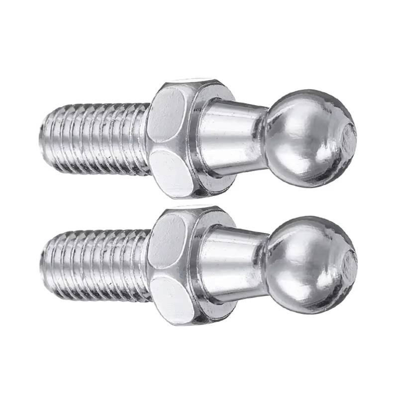 Gasfeder Dämpfer Heckklappe 2 Stück Für M8 Boot Motorhaube Lift Unterstützung Gas Strut End Fitting Ball Pin Joint Ventil Federhalter Universal 10mm Kofferraum Gasfeder von NVETJMUA