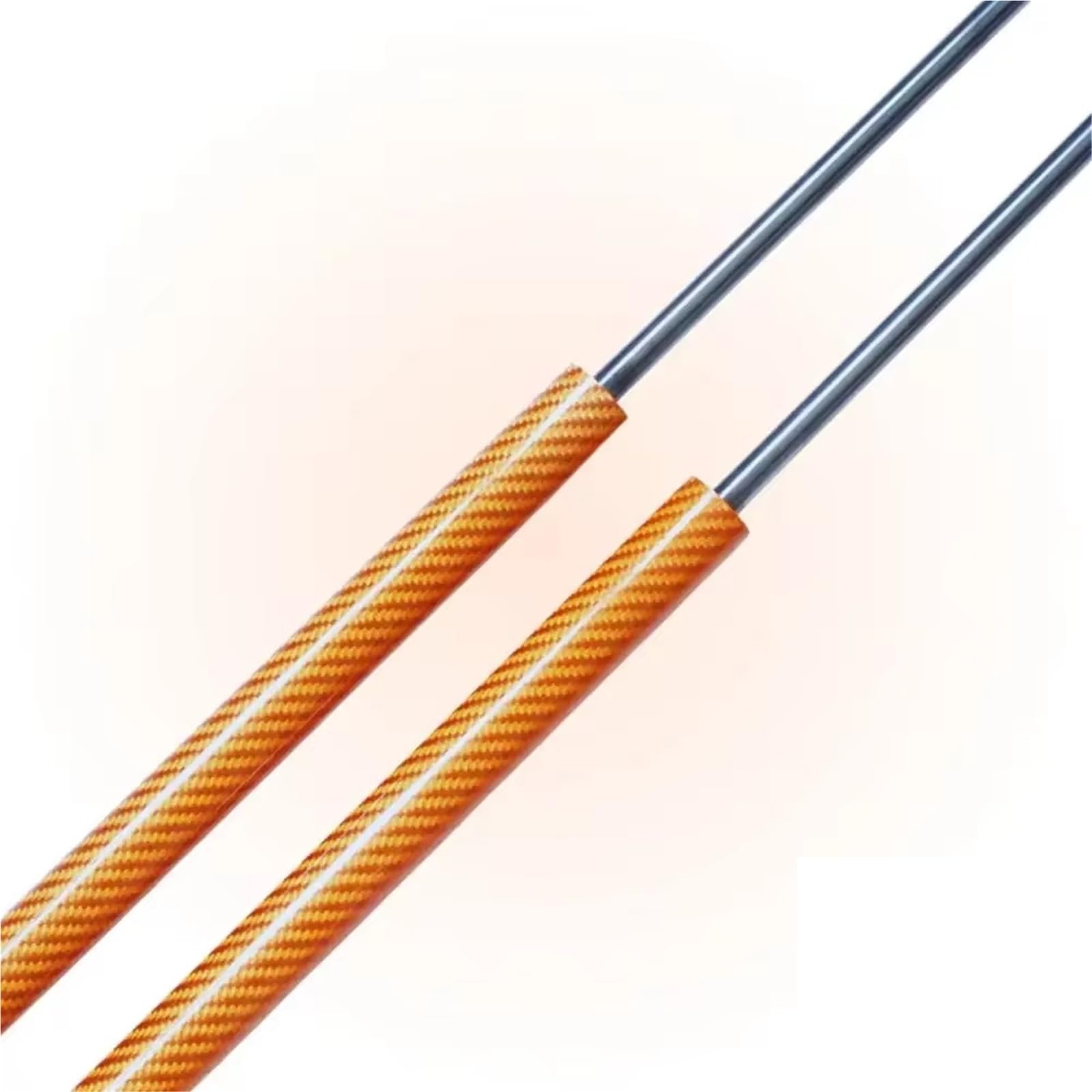 Gasfeder Dämpfer Heckklappe Für Hyundai I30 (FD) Schrägheck 570,5 Mm Heckklappenlift Unterstützt Gasfedern Stoßdämpfer Menge (2) Kofferraumstreben Kofferraum Gasfeder(Orange Carbon Fiber) von NVETJMUA