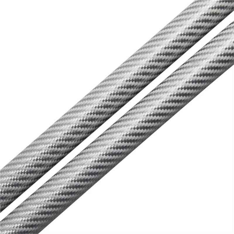 Gasfeder Dämpfer Heckklappe Für Toyota Für Mark II X90 Ohne Spoiler Heckklappe Boot Heben Unterstützung Stange Schock Zurück Tür Bleiben 265mm Hinten Stamm Kofferraum Gasfeder(Silver Carbon Fiber) von NVETJMUA