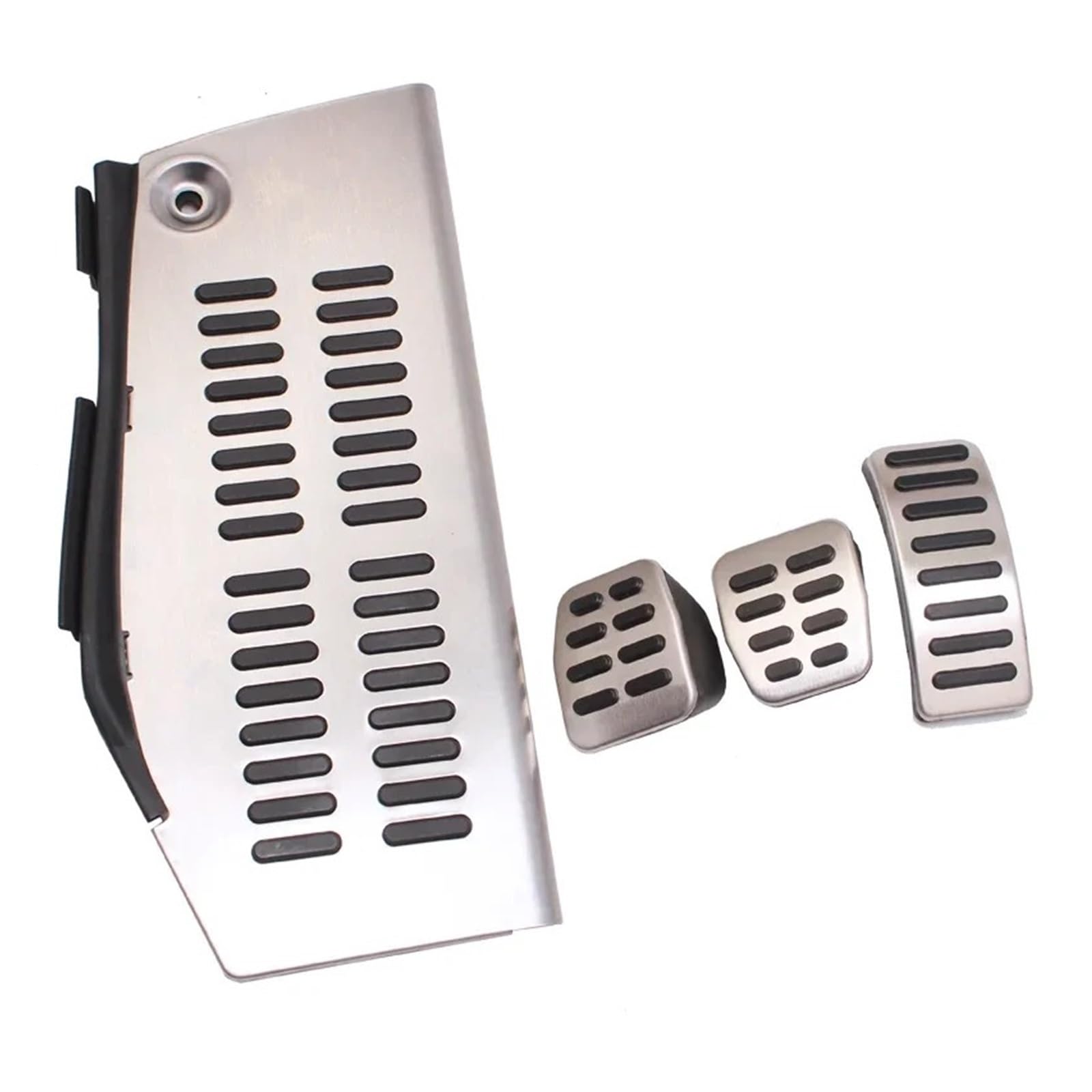 Kupplungspedal FÜR Polo FÜR VW FÜR Golf 4 FÜR Bora FÜR Käfer FÜR RSi FÜR GTI R32 Auto Pedal Edelstahl Pad Fuß Rest Auto Pedalauflage(MT 4piece) von NVETJMUA