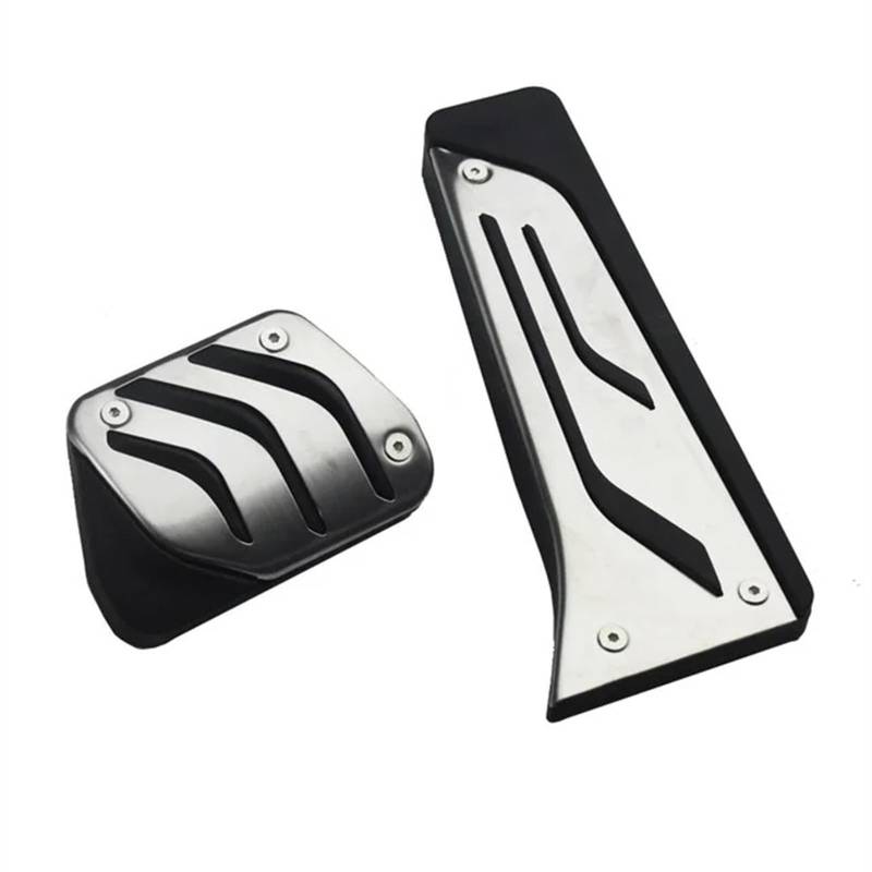 Kupplungspedal Für 5 6 7 Für Serie GT X3 X4 F10 F15 F30 F31 F34 LHD at Accelerator Bremse Fußstütze Pad Aluminium Legierung Pedal Pedalauflage(Schwarz) von NVETJMUA