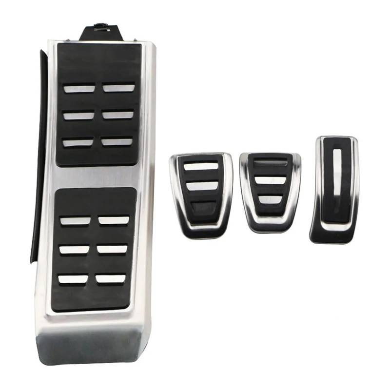 Kupplungspedal Für A6 C6 C7 C8 2004~2021 2022 Restfoot Edelstahl Pedal Abdeckung Teile Auto Fuß Pedale Abdeckung Kraftstoff Beschleuniger Bremse Pedalauflage(4 Pieces) von NVETJMUA