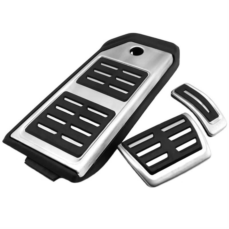Kupplungspedal Für Cayenne Für Macan Beschleuniger Bremse rutschfeste Kein Bohren Pedal Pad Auto Fußpedal Pedalauflage(3PIECES) von NVETJMUA