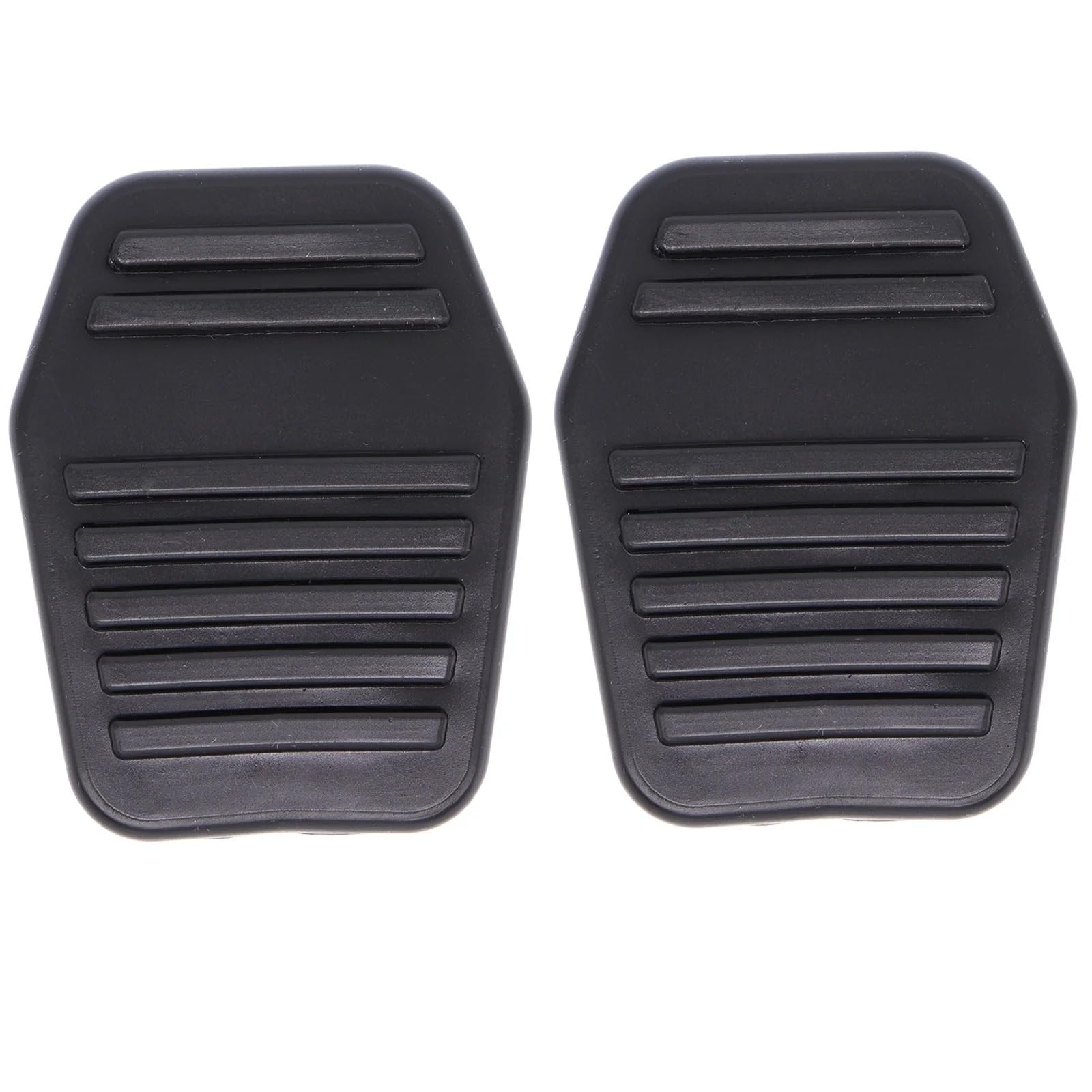 Kupplungspedal Für Ford Für Focus 1 MK1 1998-2005 Für Fusion 2001-2007 2008 2009 2010 2011 2012 Auto Schwarz Gummi Fuß Bremse Kupplung Pedal Pad Abdeckungen Pedalauflage(2piece) von NVETJMUA