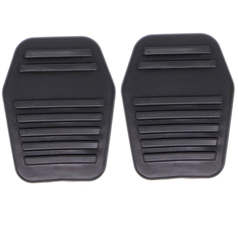 Kupplungspedal Für Ford Für Focus 1 MK1 1998-2005 Für Fusion 2001-2007 2008 2009 2010 2011 2012 Auto Schwarz Gummi Fuß Bremse Kupplung Pedal Pad Abdeckungen Pedalauflage(2piece) von NVETJMUA