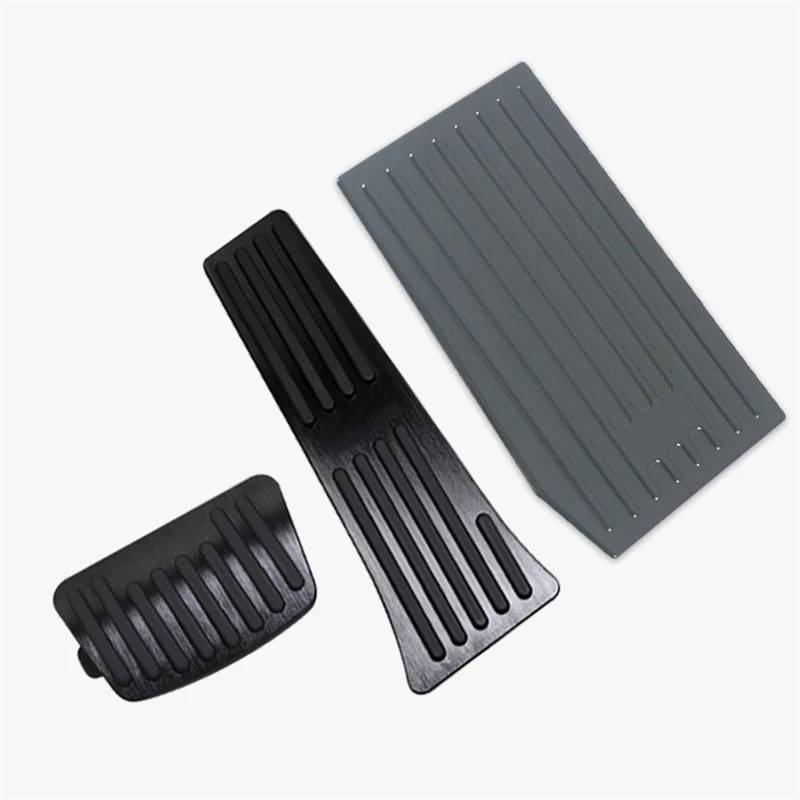 Kupplungspedal Für Hyundai Für Tucson NX4 2021 2022 2023 2024 Für Hybrid N Für Linie Auto Gaspedal Bremse Fußstütze Pedale Abdeckung Pads Pads Zubehör Pedalauflage(3piece Black) von NVETJMUA