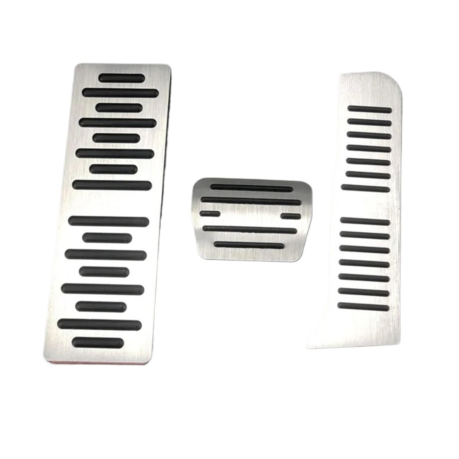 Kupplungspedal Für Q3 8U A3 8P A1 TT LHD Auto Styling Aluminium Auto Fußstütze Pedal Kraftstoff Gas Bremspedale Pad Platte Pedalauflage(Automatic 3piece) von NVETJMUA