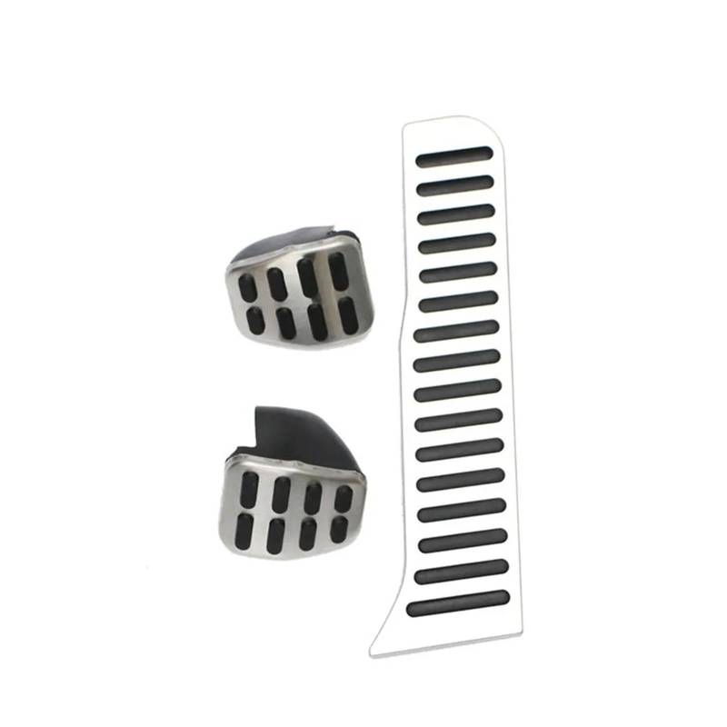 Kupplungspedal Für Q3 MK1 8U 2011 2012 2013 2014 2015 2016 2017 2018 Gaspedalbremse rutschfeste Pedalabdeckung Edelstahl-Autopedale Pedalauflage(3 Pieces) von NVETJMUA