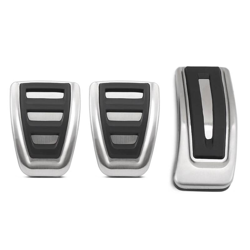 Kupplungspedal Für Skoda Für Karoq NU7 2017 2018 2019 2020 2021 2022 rutschfeste Restfußpedalabdeckung at MT Sport Fuel Bremspedale Pads Pedalauflage(3 Piece) von NVETJMUA