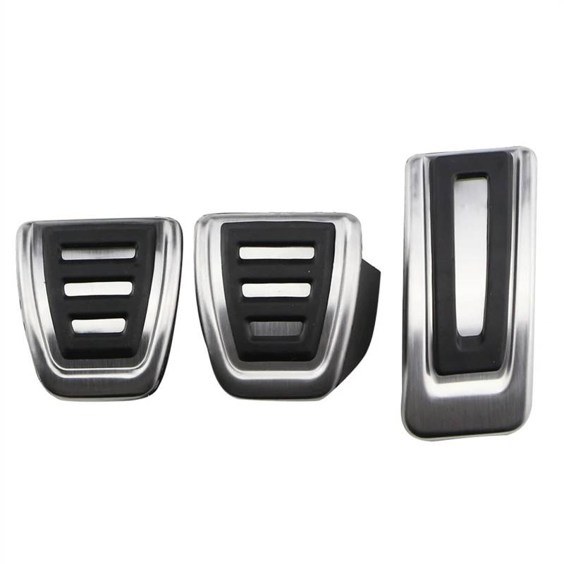 Kupplungspedal Für Skoda Für Octavia Für III 5E 2012-2022 at MT Für LHD Auto Edelstahl Auto Pedale Fußstütze Auto Gas Bremse Cluth Pedal Abdeckung Pad Pedalauflage(MT Without Rest) von NVETJMUA