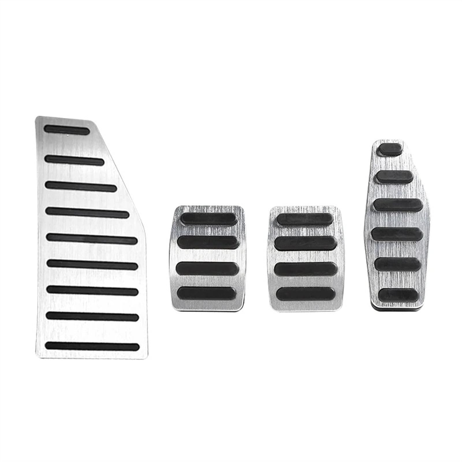 Kupplungspedal Für Suzuki Für Jimny Für Sierra JB64 JB74 2019 2020 2021 2022 2023 JB64W JB74W Auto Gaspedal Bremse Fußstütze Pedale Abdeckung Zubehör Pedalauflage(Footrest MT Silver) von NVETJMUA