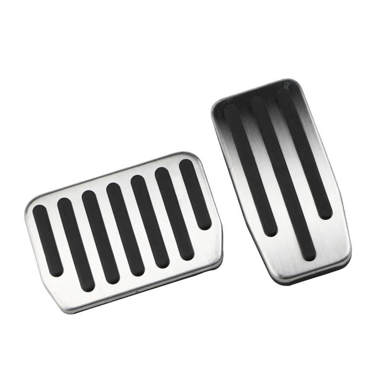Kupplungspedal Für Tesla Für Modell 3 Gaspedal Gas Kraftstoff Bremspedal Ruhepedale Pads Matten Abdeckung Autozubehör Edelstahl Fußpedal Pedalauflage(2piece at Without Rest) von NVETJMUA
