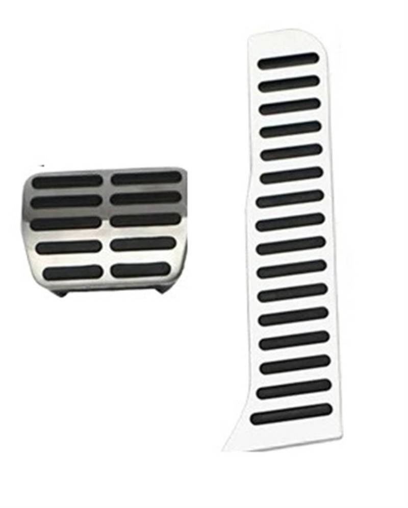 Kupplungspedal Für VW Für Caddy 2004-2015 Kit Teile Zubehör Auto Edelstahl Auto Gas Pedal Bremse Pedale Abdeckung Pedalauflage(LHD at) von NVETJMUA
