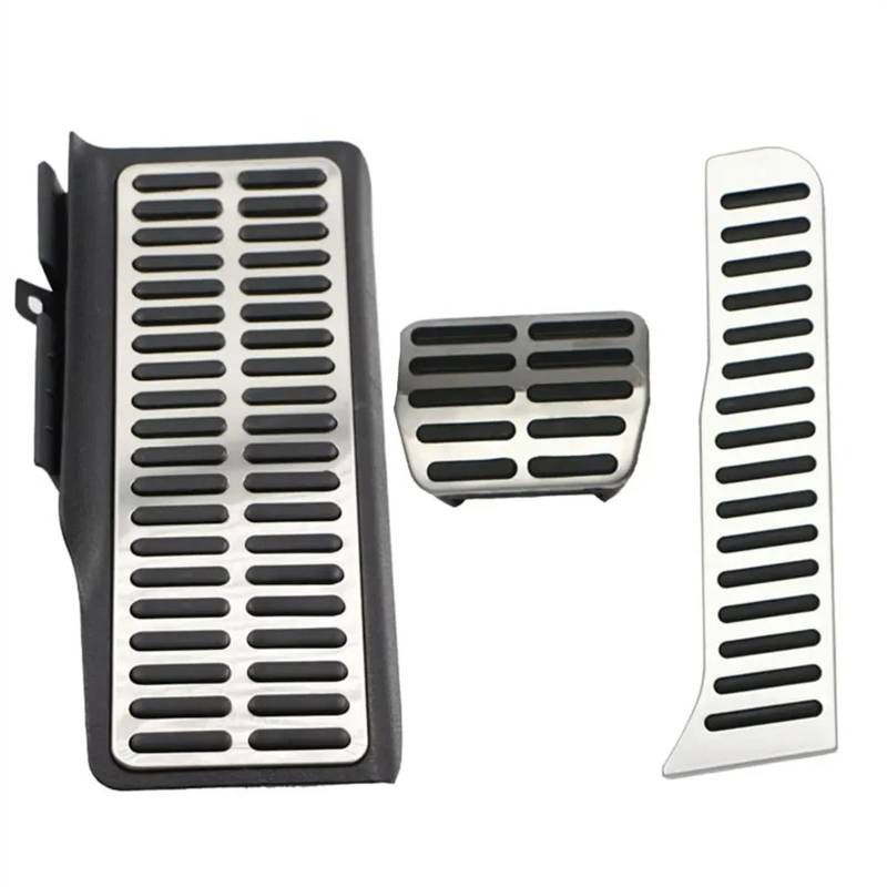 Kupplungspedal Für VW Für Jetta MK6 LHD Für Edelstahl Für Stahl Auto Kraftstoff Gas Pedal Pads Fuß Rest Pedale Abdeckung Pedalauflage(at with Rest Pedal) von NVETJMUA