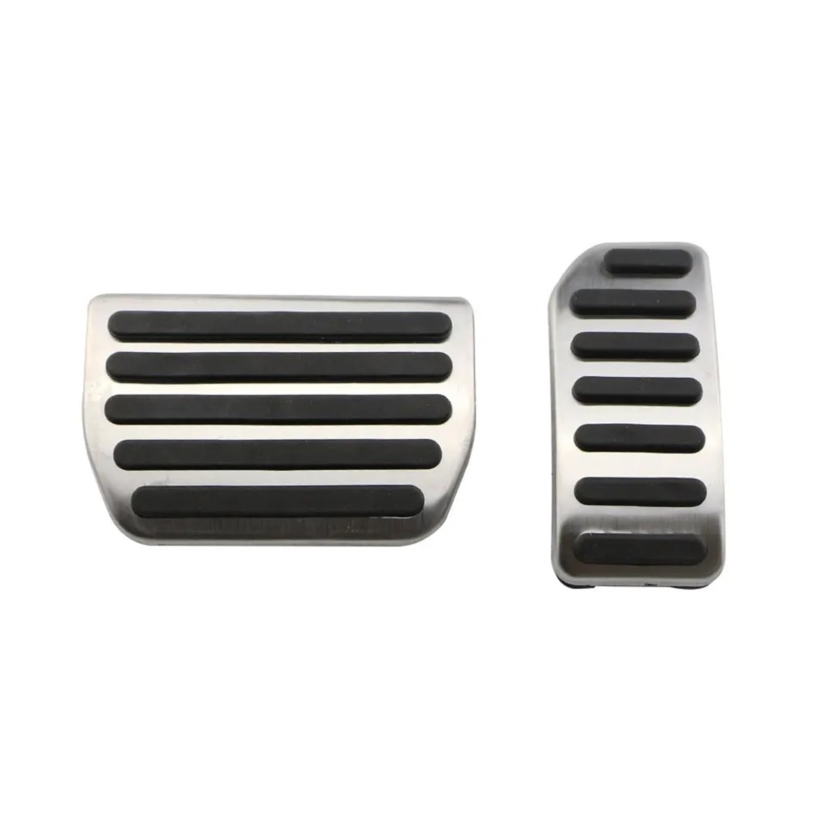 Kupplungspedal Für Volvo V60 V70 S60 S60L XC60 XC70 S80 S80L LHD Edelstahl at MT Auto Pedale Fußstütze Gas Bremspedal Pad Abdeckung Pedalauflage(2piece at) von NVETJMUA