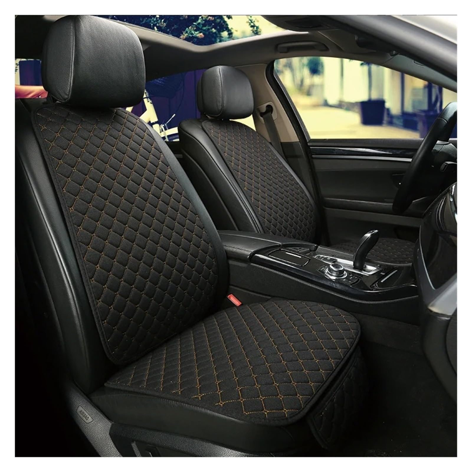 NVETJMUA Auto Schonbezüge Für A1 Für A3 Für A4 Für A5 Für A6 A6L Für A7 Für A8 A8L Auto Sitz Abdeckung Sitzbezüge Auto(Black Red 2 seat) von NVETJMUA