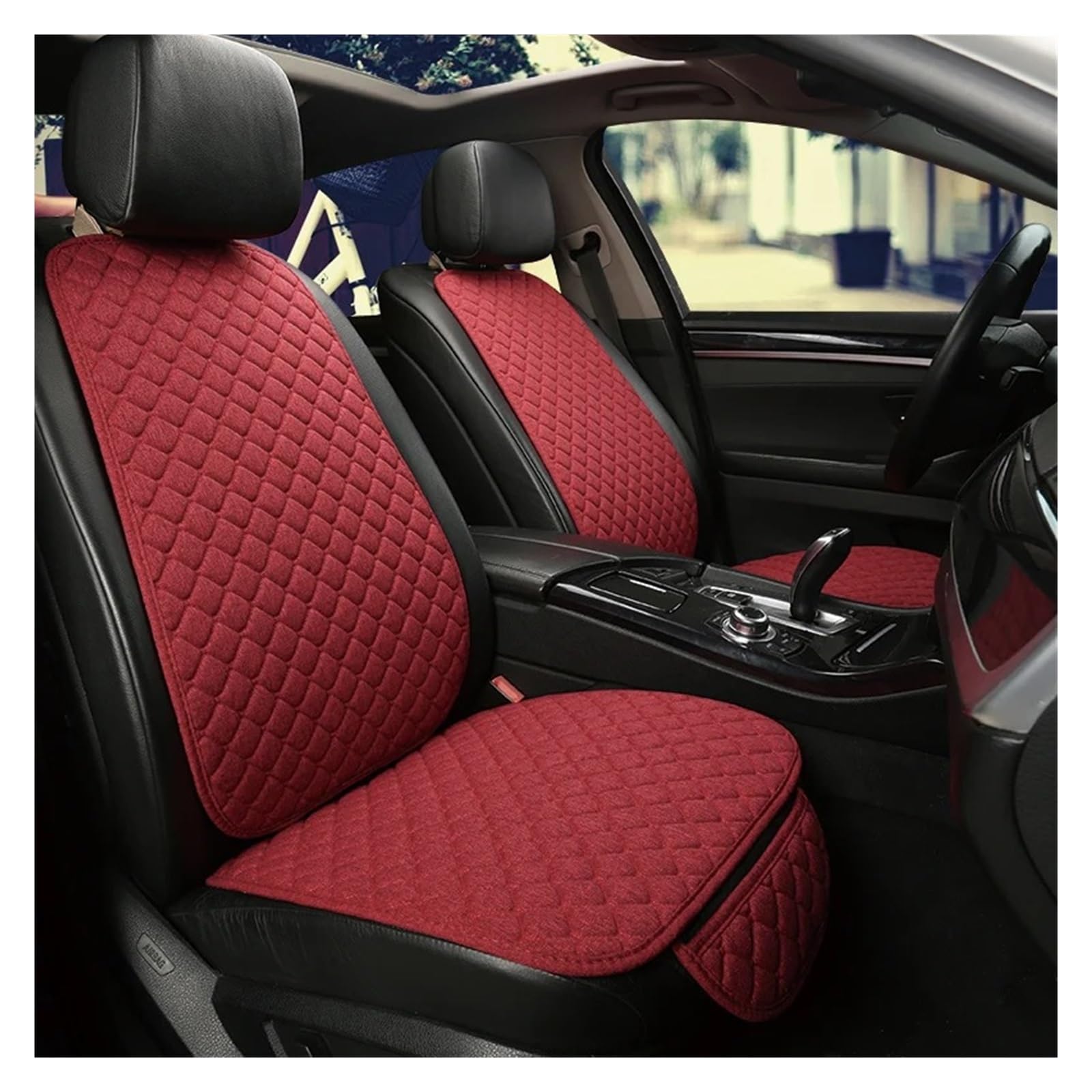 NVETJMUA Auto Schonbezüge Für A1 Für A3 Für A4 Für A5 Für A6 A6L Für A7 Für A8 A8L Auto Sitz Abdeckung Sitzbezüge Auto(Red 2 seat) von NVETJMUA