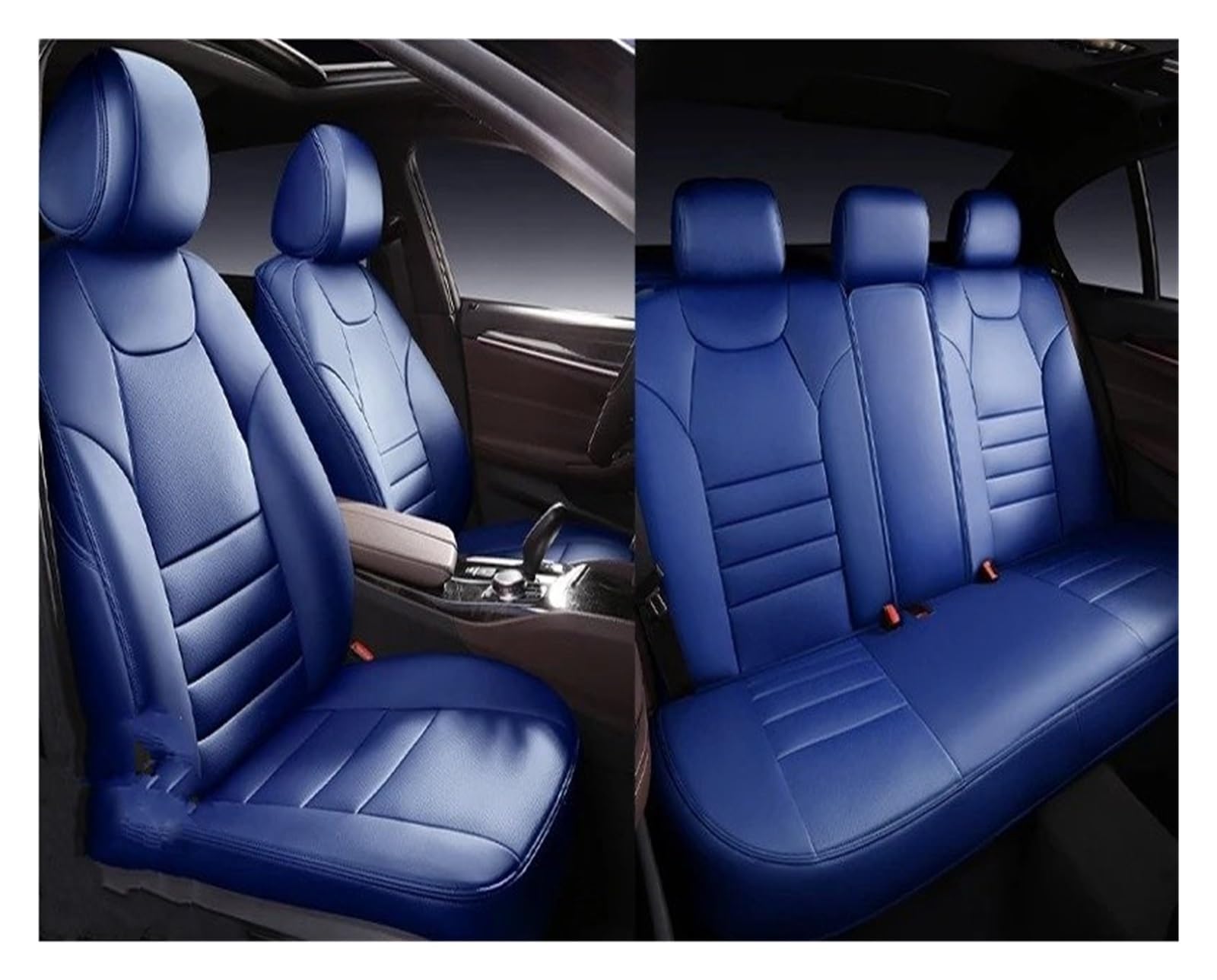 NVETJMUA Auto Schonbezüge Für Chery Für Tiggo 4 7 8 Für Pro Für Jetour X70 Für Plus Für Schneidige Autositzbezug Auto-Innenausstattung Sitzbezüge Auto(5Piece-Blue) von NVETJMUA