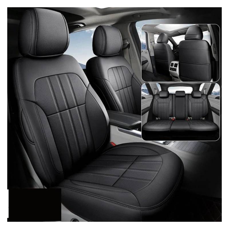 NVETJMUA Auto Schonbezüge Für Chevrolet Für Cruze Für Captiva Für Cobalt Für Orlando Autositzbezüge Sitzbezüge Auto(Schwarz) von NVETJMUA
