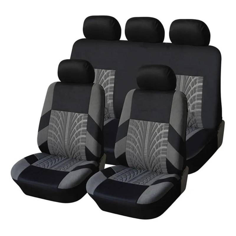 NVETJMUA Auto Schonbezüge Für Chevrolet Für Orlando Für Equinox Für Silverado Für Suburban Für Sonic Für LT-RS Für Sail Für Spark Für Trax Für Traverse Auto Sitzbezug Sitzbezüge Auto(5Seats-Gray) von NVETJMUA