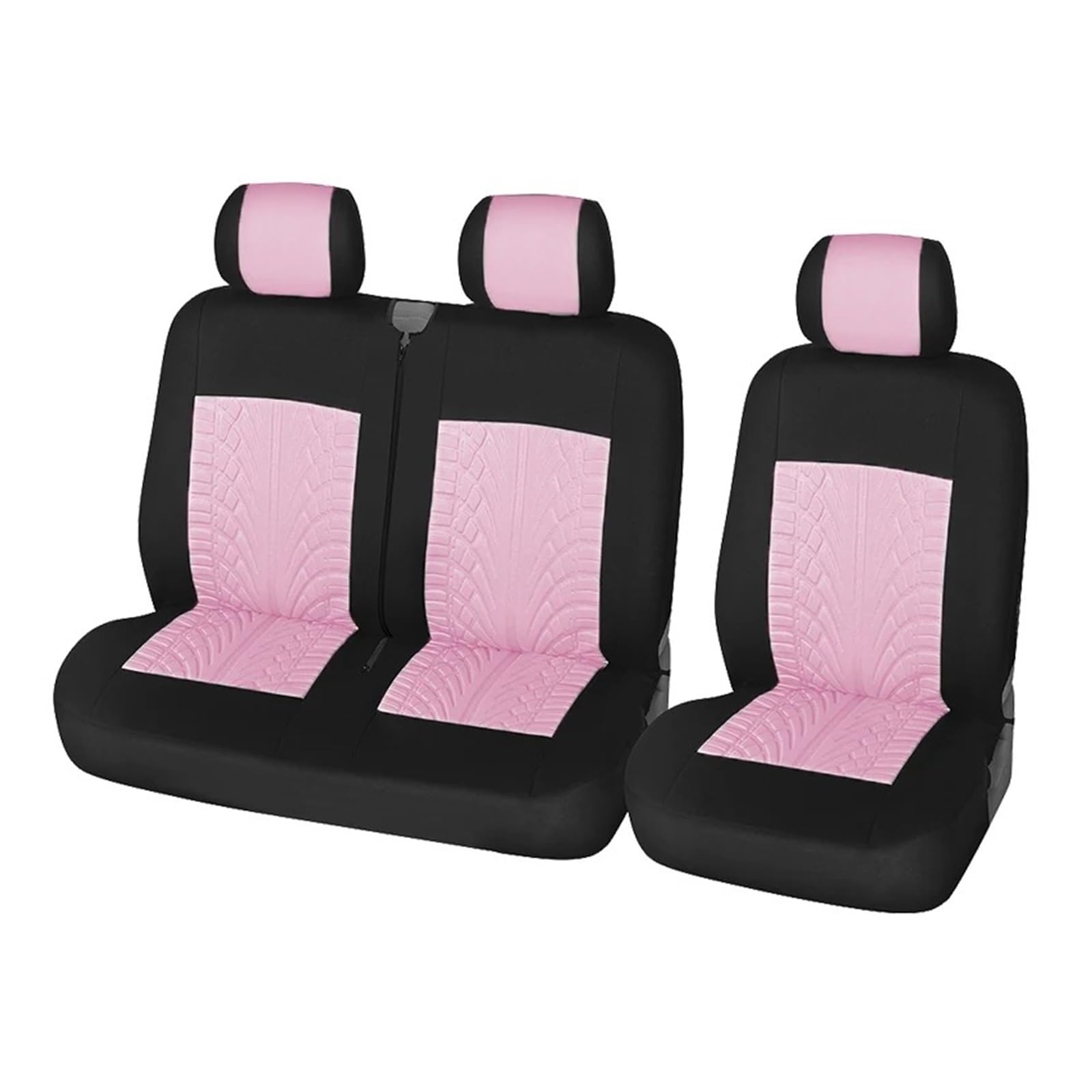 NVETJMUA Auto Schonbezüge Für Citroen Für Jumpy 2005 2 + 1Typ Sitzbezüge Auto Sitzbezug Für Transporter/Van Universal Sitzbezüge Auto(PINK) von NVETJMUA