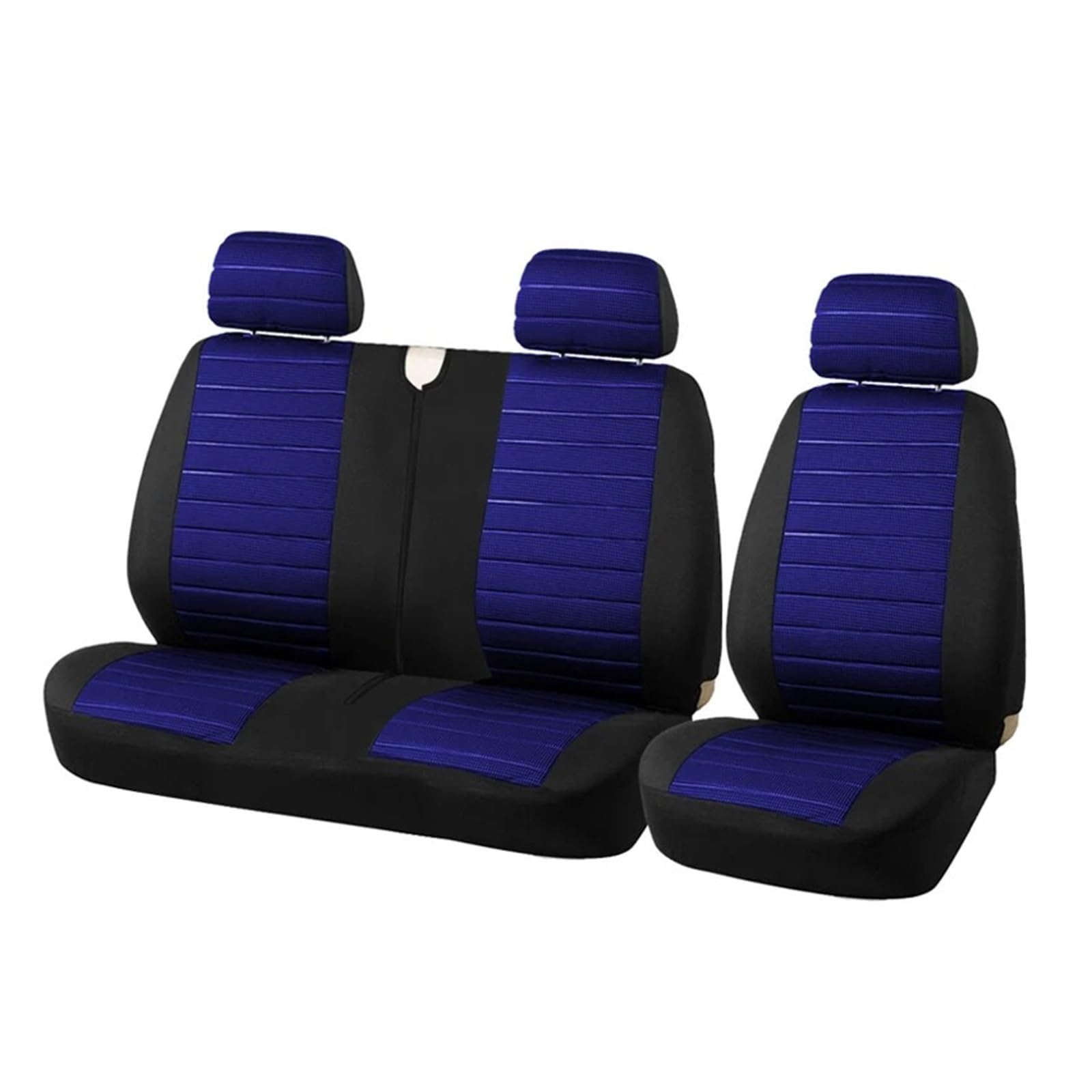 NVETJMUA Auto Schonbezüge Für Ford Für Fiesta MK8 Für Focus MK3 MK5 Autositzbezüge Universal Schutzhülle Sitzbezüge Auto(Blue-3Piece) von NVETJMUA